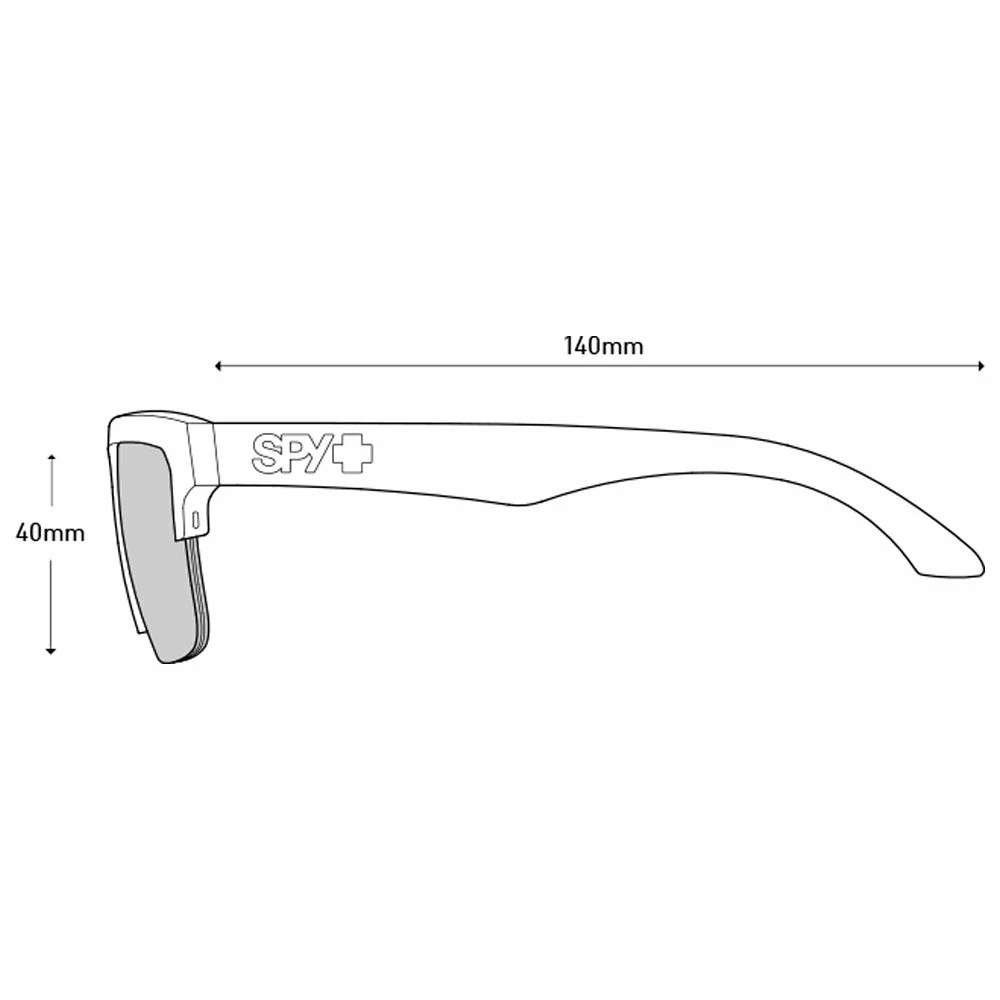 Lunettes De Soleil Spy Helm 50/50 Black Happy Gray Green 8 Lunettes De Soleil Spy Helm 50/50 Black Happy Gray Green – Image 6