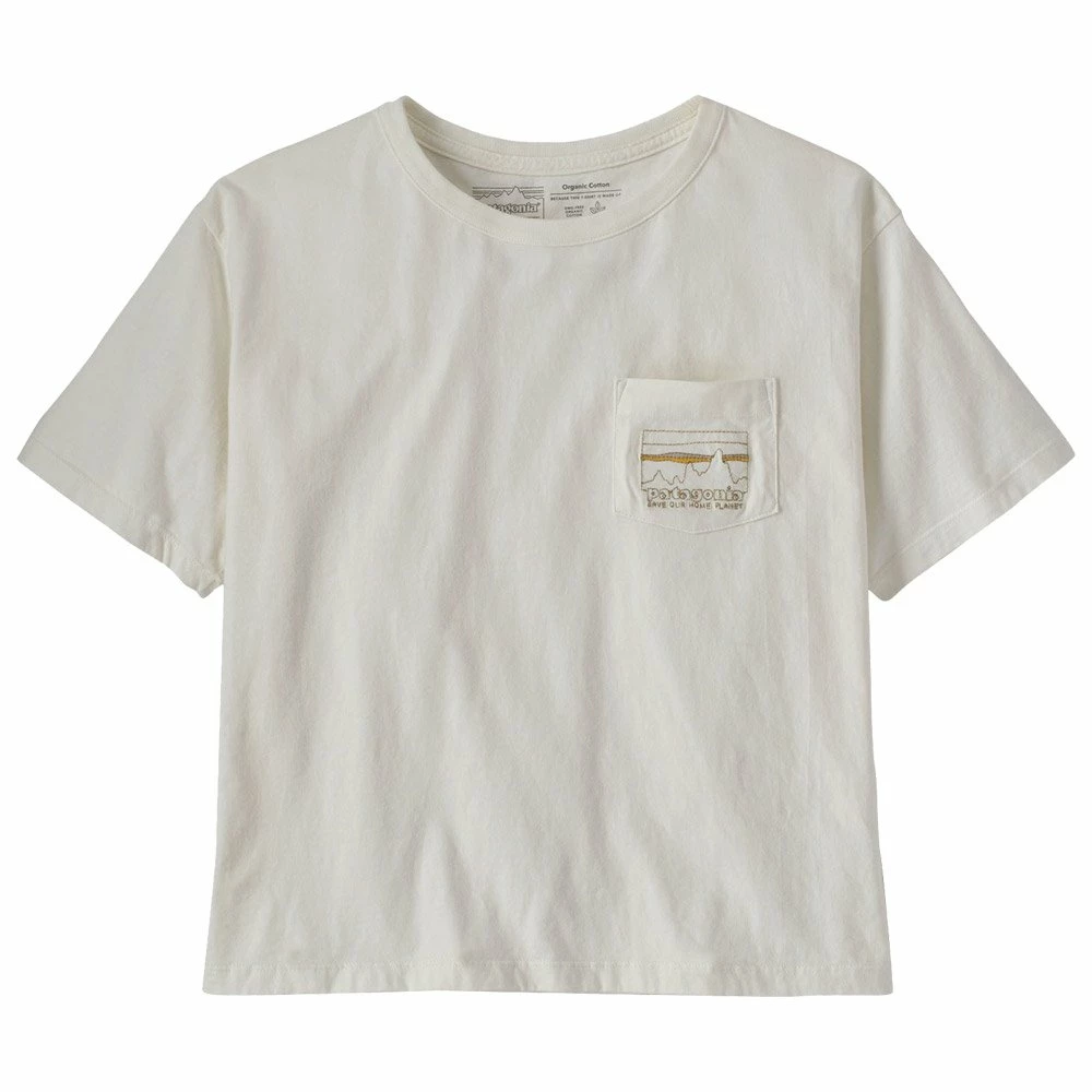 Tee-shirt Patagonia Women's 73 Skyline Organic Easy Cut Birch White 3 Tee-shirt Patagonia Women's 73 Skyline Organic Easy Cut Birch White