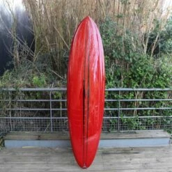 Board De Surf Pukas La Côte - Red Tint - Futures Fins - 7'2" / 123 Cm