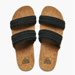 Tongs Reef Cushion Vista Thread Girls - Black