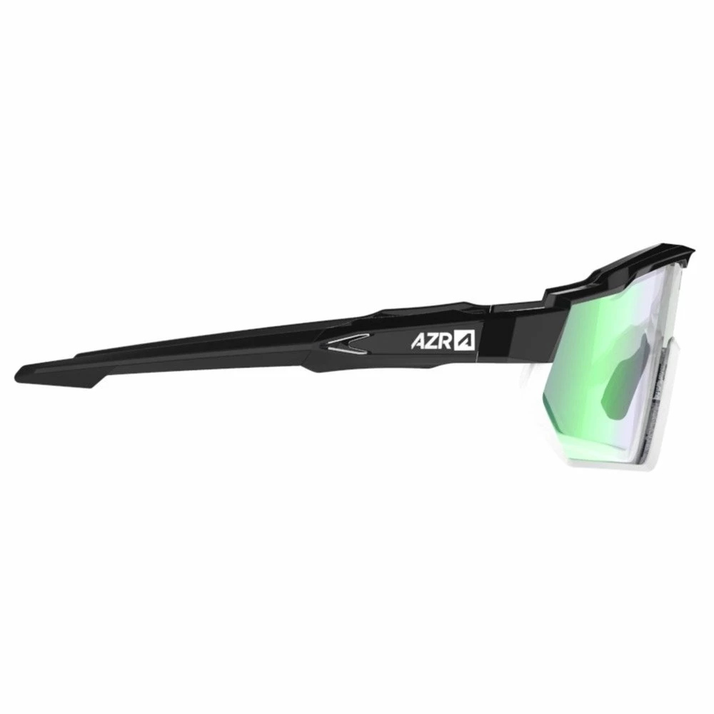 Lunettes De Soleil AZR Pro Race Rx Vernie Noir Blanc Irisé Vert Photochromic 5 Lunettes De Soleil AZR Pro Race Rx Vernie Noir Blanc Irisé Vert Photochromic – Image 3
