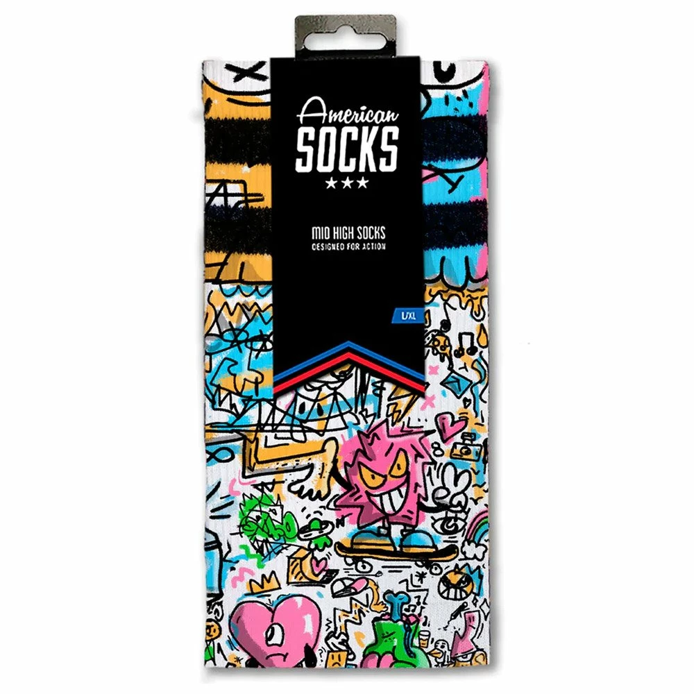Chaussettes American Socks The Original Signature Doodle 6 Chaussettes American Socks The Original Signature Doodle – Image 4