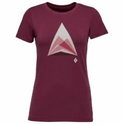 Tee-shirt Black Diamond W Mountain Transparency Tee Blackberry