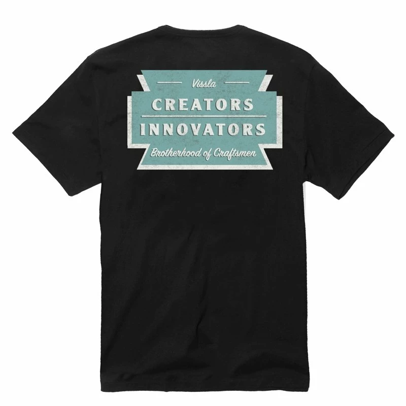 Tee-shirt Vissla Creators Razorblade Eco SS - Black 4 Tee-shirt Vissla Creators Razorblade Eco SS - Black – Image 2