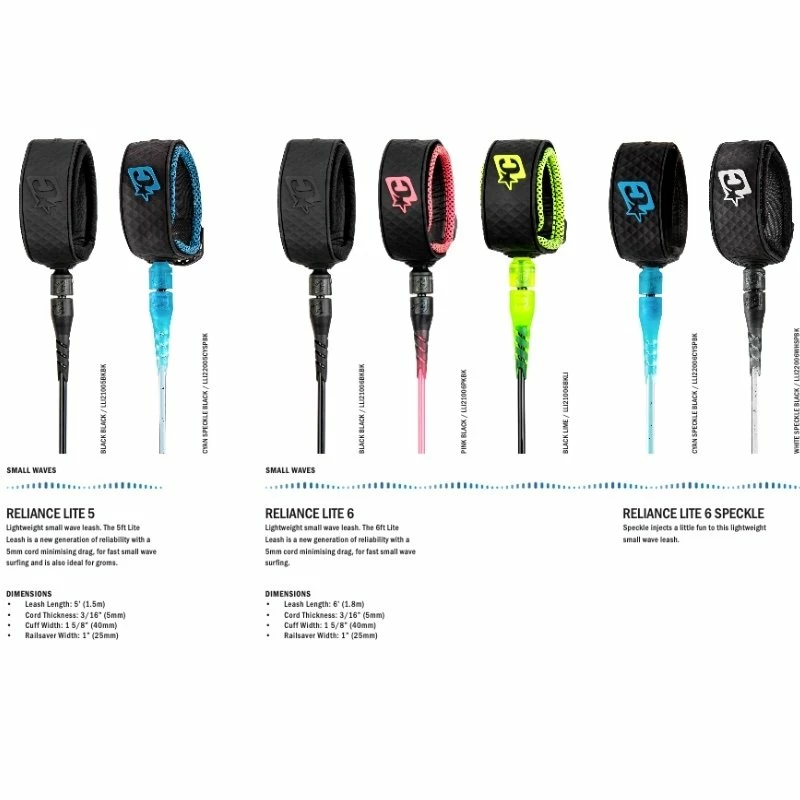 Leash Surf Creatures Relliance Lite - Black / Black 5 Leash Surf Creatures Relliance Lite - Black / Black – Image 3