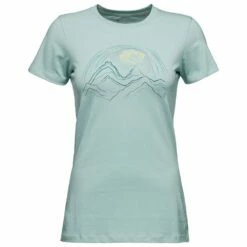 Tee-shirt Black Diamond W Summit Scribble Tee Ice Blue
