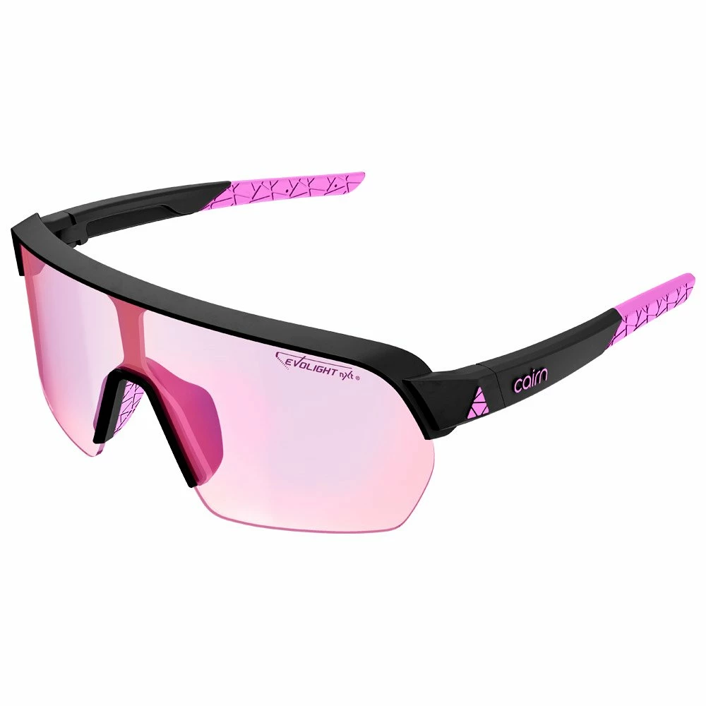Lunettes De Soleil Cairn Roc Light Mat Black Neon Pink Evolight Nxt 3 Lunettes De Soleil Cairn Roc Light Mat Black Neon Pink Evolight Nxt