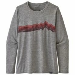 Tee-shirt Patagonia Cap Cool Daily Graphic Ridge Rise Stripe : Feather Grey
