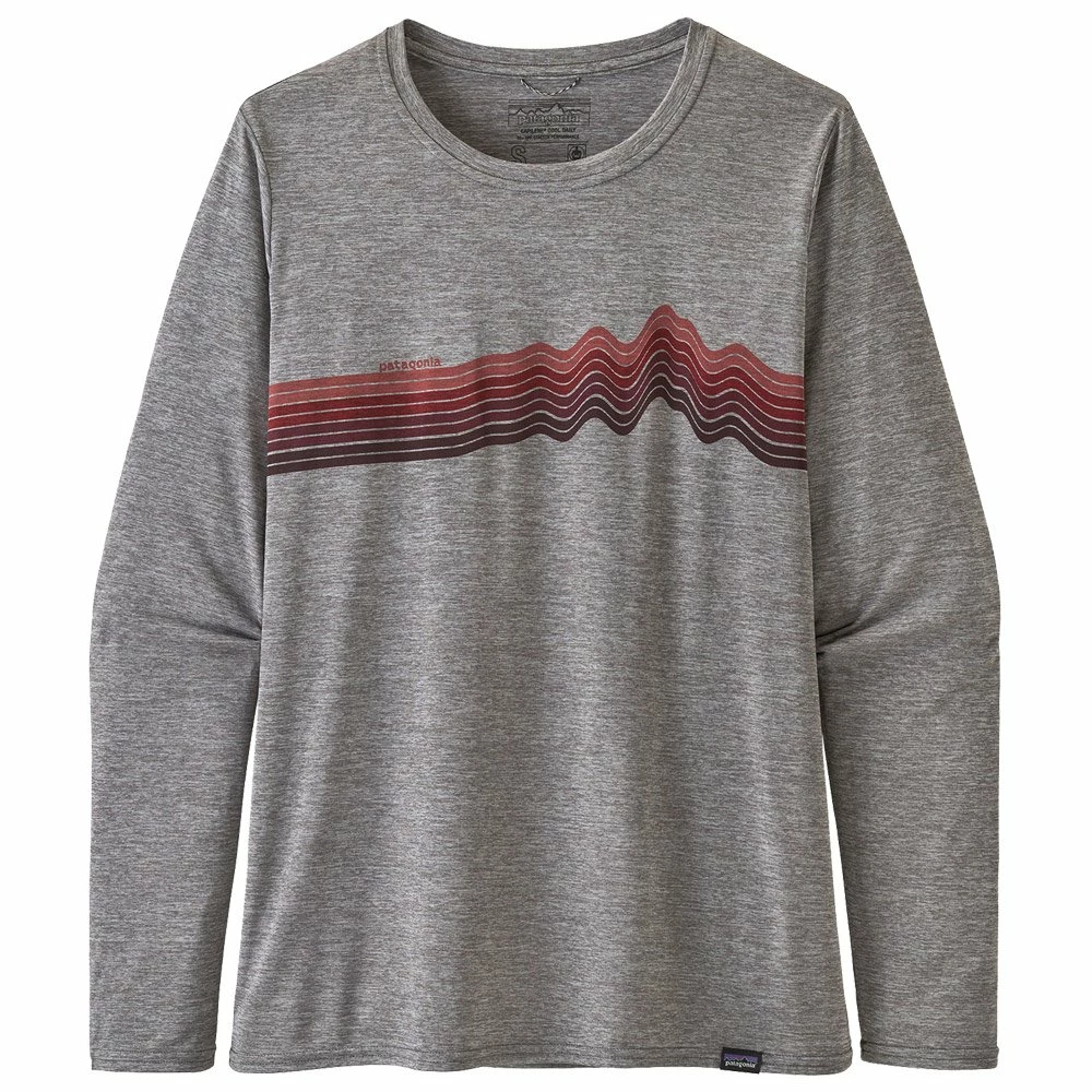 Tee-shirt Patagonia Cap Cool Daily Graphic Ridge Rise Stripe : Feather Grey 3 Tee-shirt Patagonia Cap Cool Daily Graphic Ridge Rise Stripe : Feather Grey