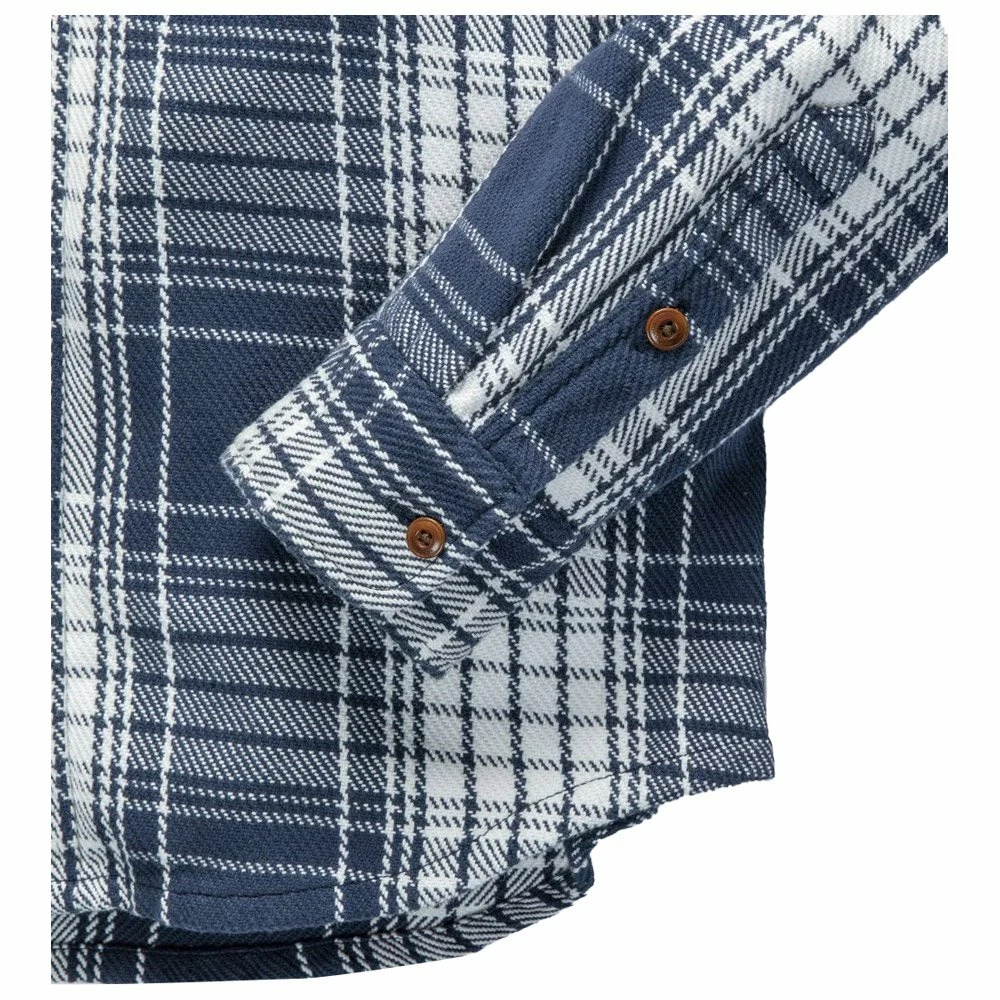 Chemise Outerknown Blanket Shirt Blue Bigbury Plaid 5 Chemise Outerknown Blanket Shirt Blue Bigbury Plaid – Image 3