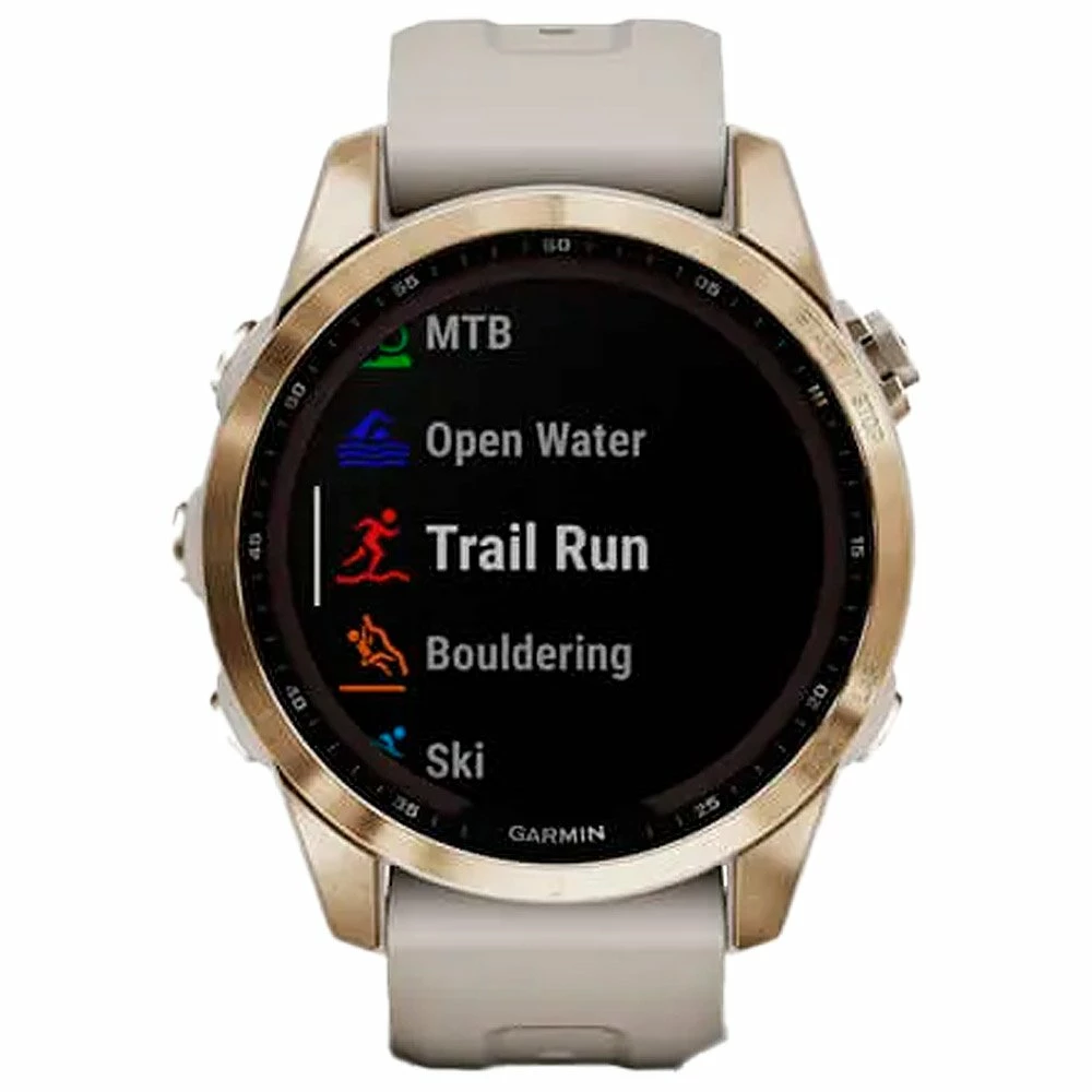 Montres GPS Garmin Fenix 7S Sapphire Solar Edition Cream Light Gold Titan 7 Montres GPS Garmin Fenix 7S Sapphire Solar Edition Cream Light Gold Titan – Image 5