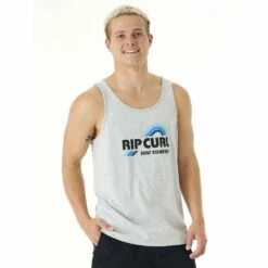 Tee-shirt Rip Curl Débardeur Surf Revival Waving Tank Grey Marle