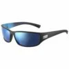 Lunettes De Soleil Bolle Python Matte Black Blue Hd Polarized Offshore Blue