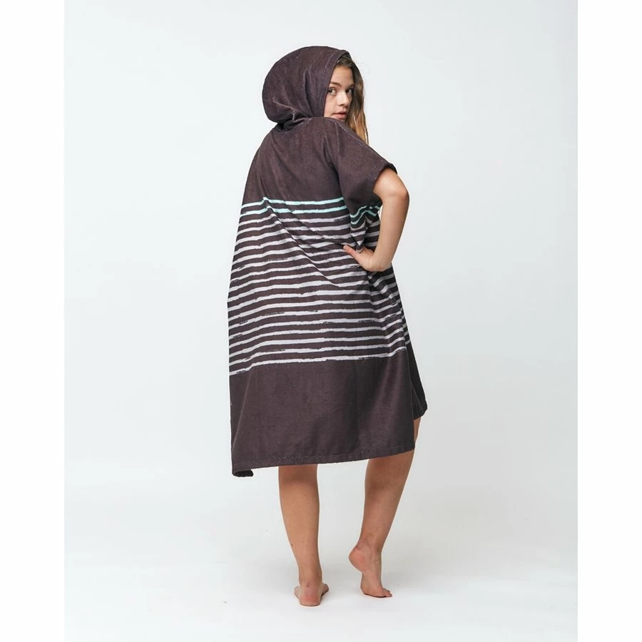 Poncho Surf After Essentials Sailor Stripes - Black 6 Poncho Surf After Essentials Sailor Stripes - Black – Image 4