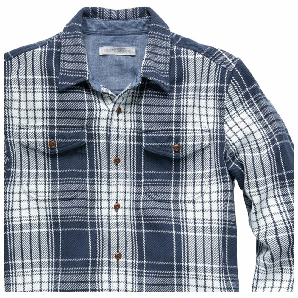 Chemise Outerknown Blanket Shirt Blue Bigbury Plaid 4 Chemise Outerknown Blanket Shirt Blue Bigbury Plaid – Image 2