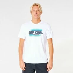 Tee-shirt Rip Curl Surf Revival Yeh Mumma - Optical White