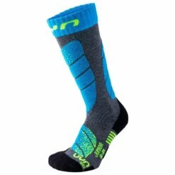 Chaussettes Uyn Ski Junior Medium Grey Melange Turquoise
