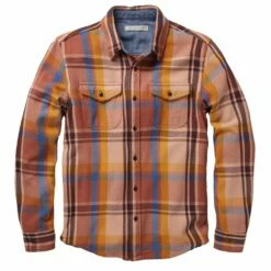 Chemise Outerknown Blanket Shirt Coral Max Plaid