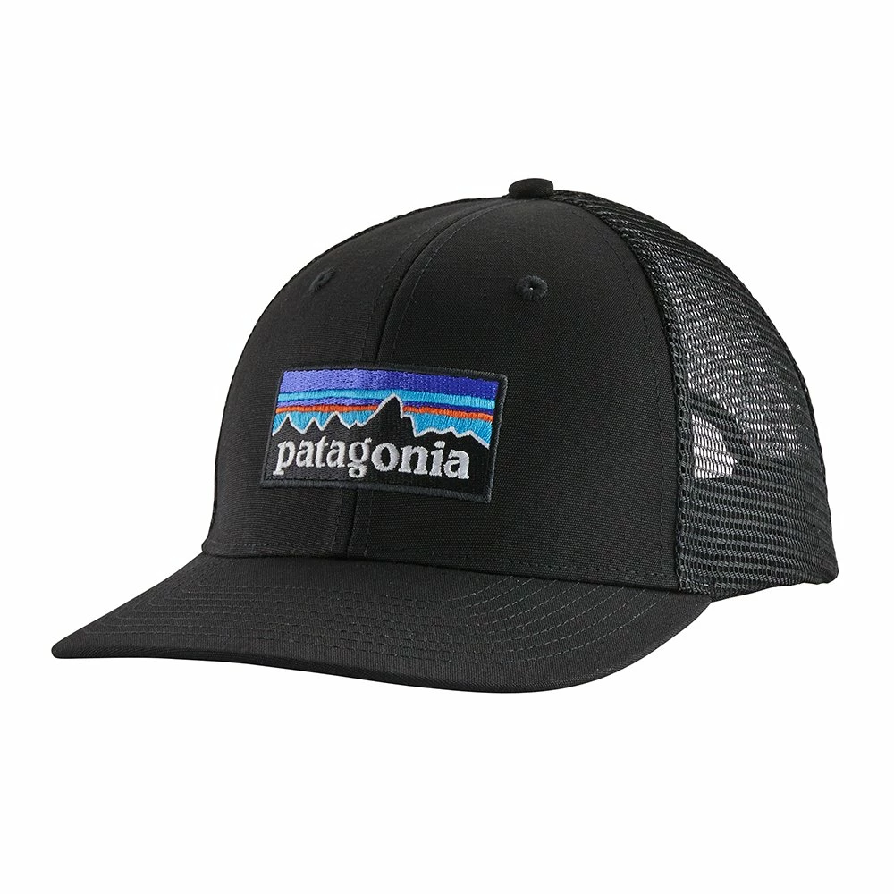 Casquette Patagonia P-6 Logo Lopro Trucker Hat Black 3 Casquette Patagonia P-6 Logo Lopro Trucker Hat Black
