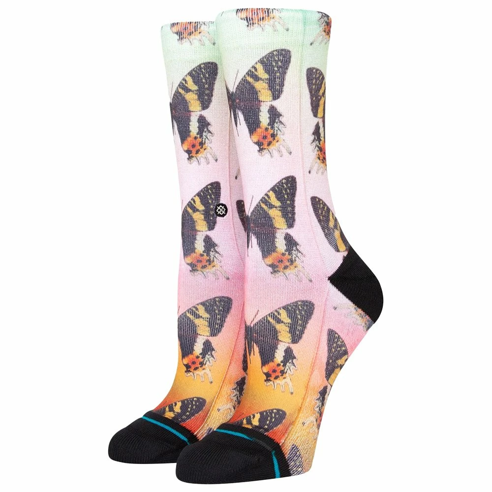 Chaussettes Stance W Crew Sock Aflutter Multi 3 Chaussettes Stance W Crew Sock Aflutter Multi