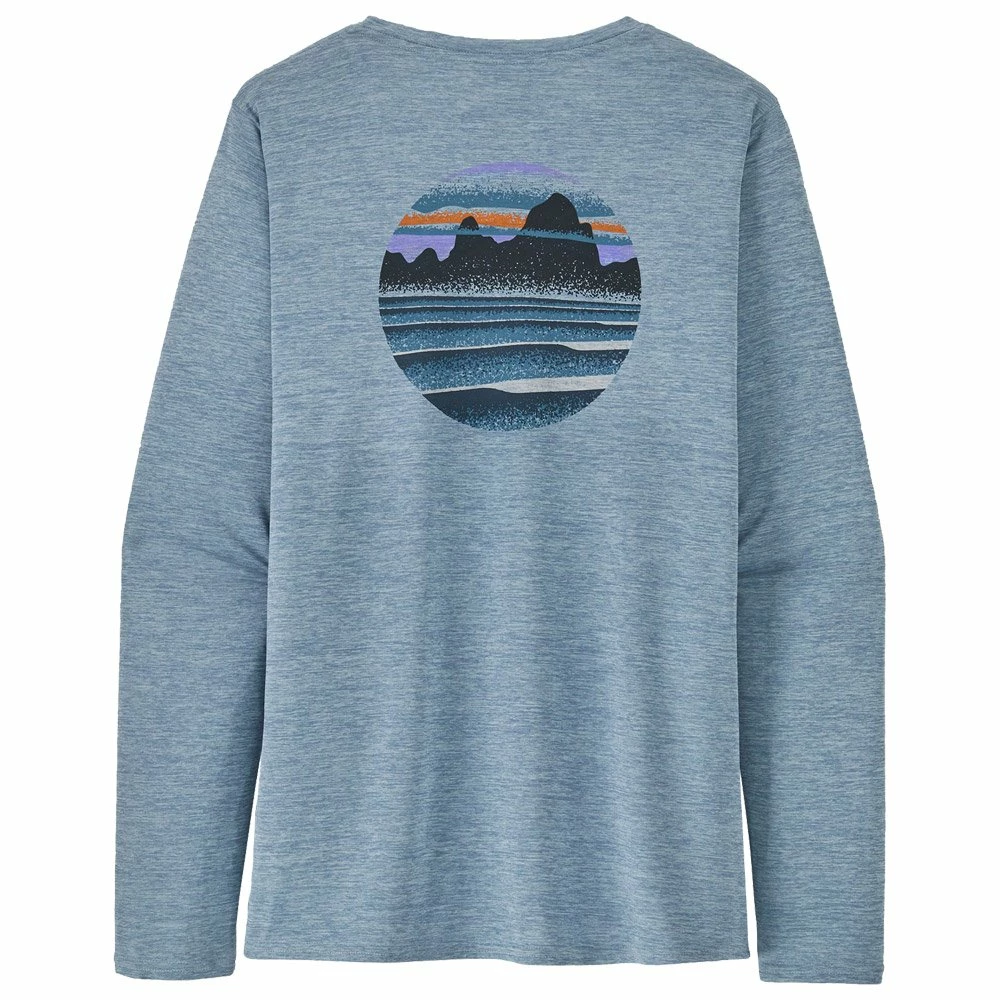 Tee-shirt Patagonia Cap Cool Daily Graphic Skyline Stencil Steam Blue X-Dye 4 Tee-shirt Patagonia Cap Cool Daily Graphic Skyline Stencil Steam Blue X-Dye – Image 2