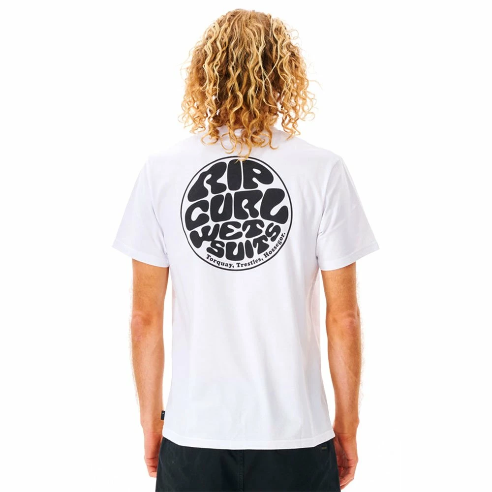 Tee-shirt Rip Curl Wetsuit Icon Tee White 4 Tee-shirt Rip Curl Wetsuit Icon Tee White – Image 2