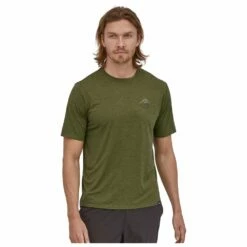 Tee-shirt Patagonia M's Cap Cool Daily Graphic MTB Crest : Palo Green X-Dye -Surfen Geschäft 3f60ae0d6eaf688b991586af169b22d0e35f7ccb E22PATATEH2207055 4