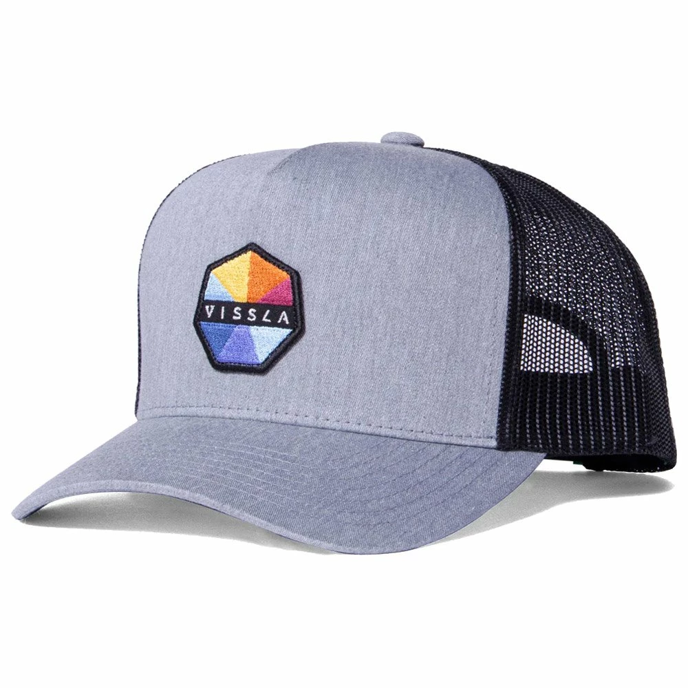 Casquette Vissla Solid Sets Eco Trucker Hat Grey Heather 3 Casquette Vissla Solid Sets Eco Trucker Hat Grey Heather