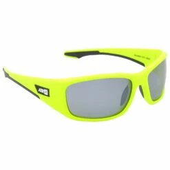 Lunettes De Soleil AZR Nouméa Jaune Fluo Gris Miroir Polarized