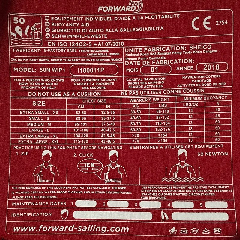 Gilet De Flottaison Forward Wip Forward WIP Flow Neo 50N - Red 5 Gilet De Flottaison Forward Wip Forward WIP Flow Neo 50N - Red – Image 3