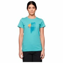 Tee-shirt Black Diamond W Luminary Tee Coastal Blue -Surfen Geschäft 4a35fbffef19651e7b8a0e2f17f2212865bb5d6e E22BDIATTH1340423 4