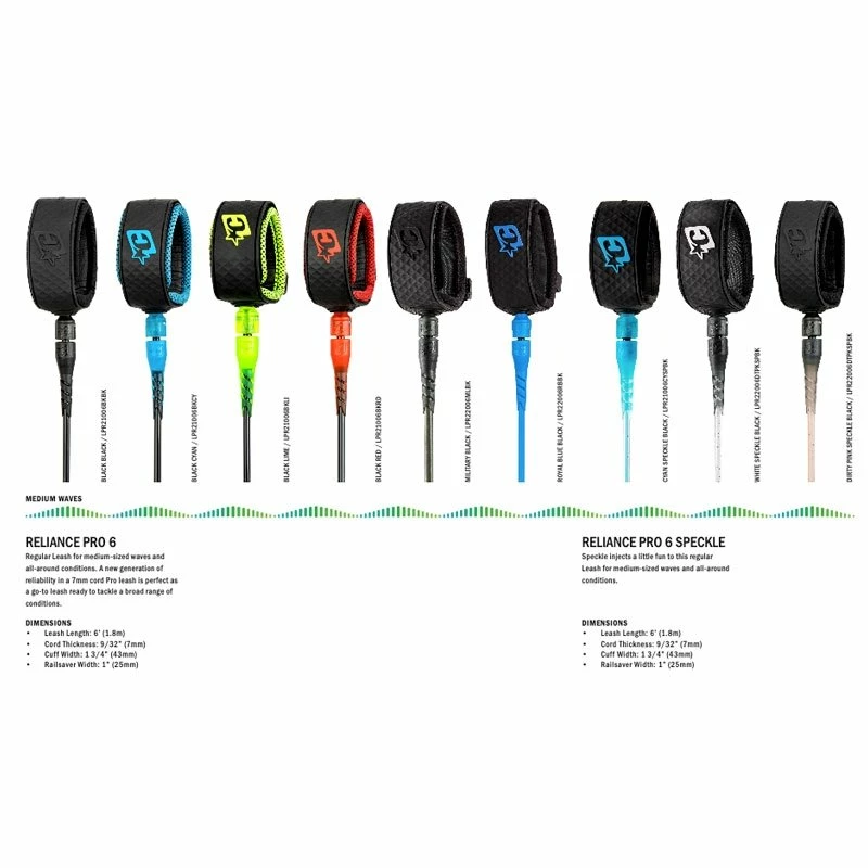 Leash Surf Creatures Of Leisure Relliance Pro - Military / Black - 6'0" / 183 Cm 5 Leash Surf Creatures Of Leisure Relliance Pro - Military / Black - 6'0" / 183 Cm – Image 3