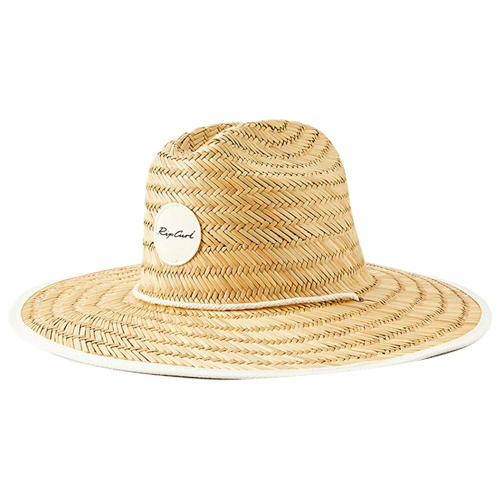 Chapeau Rip Curl Script Straw Sun Hat Natural Black 6 Chapeau Rip Curl Script Straw Sun Hat Natural Black – Image 4