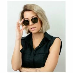 Lunettes De Soleil Binocle Eyewear Brooklyn Gold Grey Green Polarized -Surfen Geschäft 4b821bf65a07eb35e761db72a9edcf7538022582 E23BINOLUN391058 BINO0752046 901