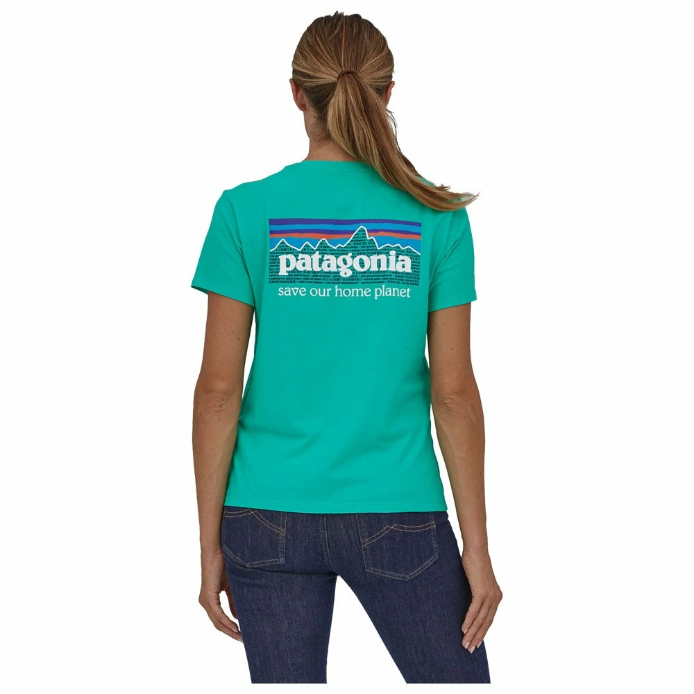 Tee-shirt Patagonia P-6 Mission Organic Fresh Teal 7 Tee-shirt Patagonia P-6 Mission Organic Fresh Teal – Image 5