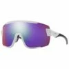 Lunettes De Soleil Smith Wildcat White Chromapop Violet Mirror