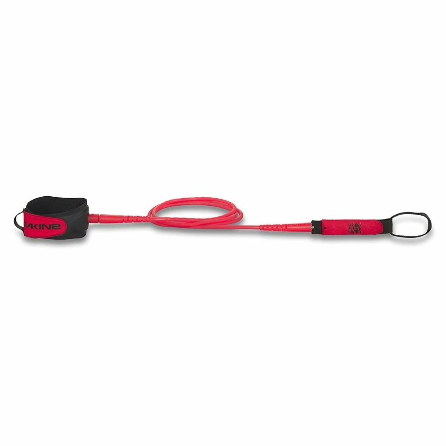 Leash Surf Dakine Leash Kaimana Team Leash 1/4" - Jjf Red - 6'0" / 183 Cm 7 Leash Surf Dakine Leash Kaimana Team Leash 1/4" - Jjf Red - 6'0" / 183 Cm – Image 5