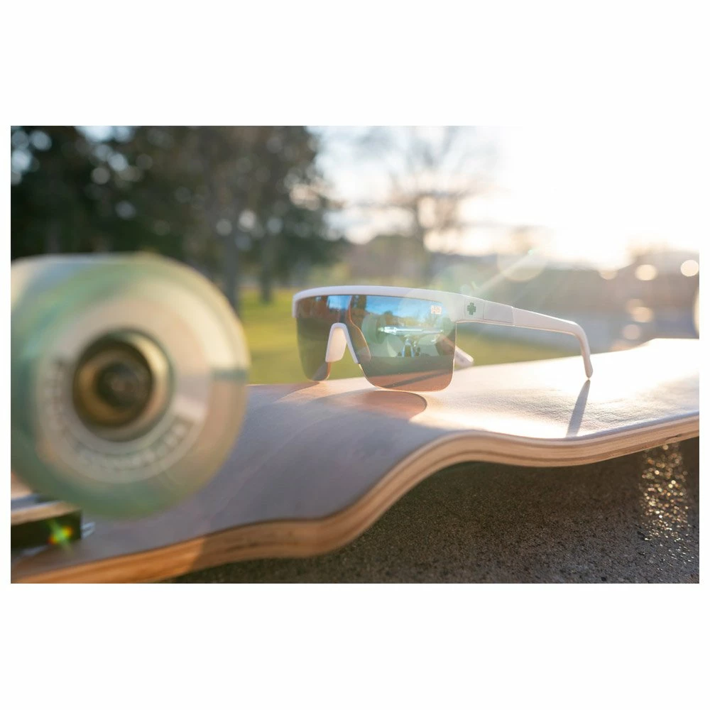 Lunettes De Soleil Spy Flynn 50/50 Matte White Happy Boost Bronze Polar Ice Blue Spectra Mirror 10 Lunettes De Soleil Spy Flynn 50/50 Matte White Happy Boost Bronze Polar Ice Blue Spectra Mirror – Image 8