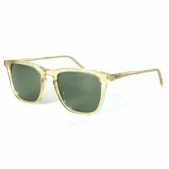 Lunettes De Soleil Binocle Eyewear Square Shiny Champagne Grey Green Polarized