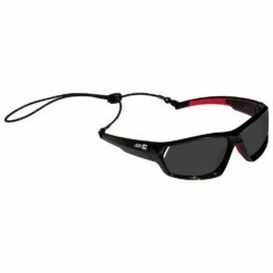 Lunettes De Soleil AZR Haiti Noire Vernie Gris Polarized
