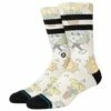 Chaussettes Stance Crew Sock Nice Mooves Offwhite