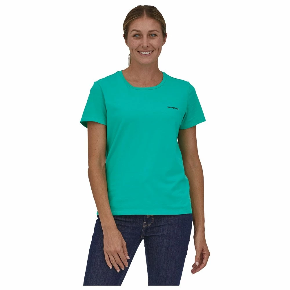 Tee-shirt Patagonia P-6 Mission Organic Fresh Teal 6 Tee-shirt Patagonia P-6 Mission Organic Fresh Teal – Image 4
