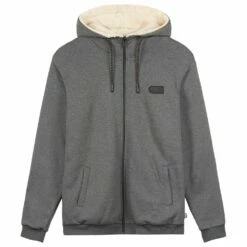 Sweat Picture Yinni Plush Zip Dark Grey Melange