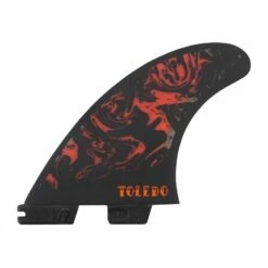 Ailerons Surf Fcs II Felipe Toledo PC - 3 Dérives - Black / Red