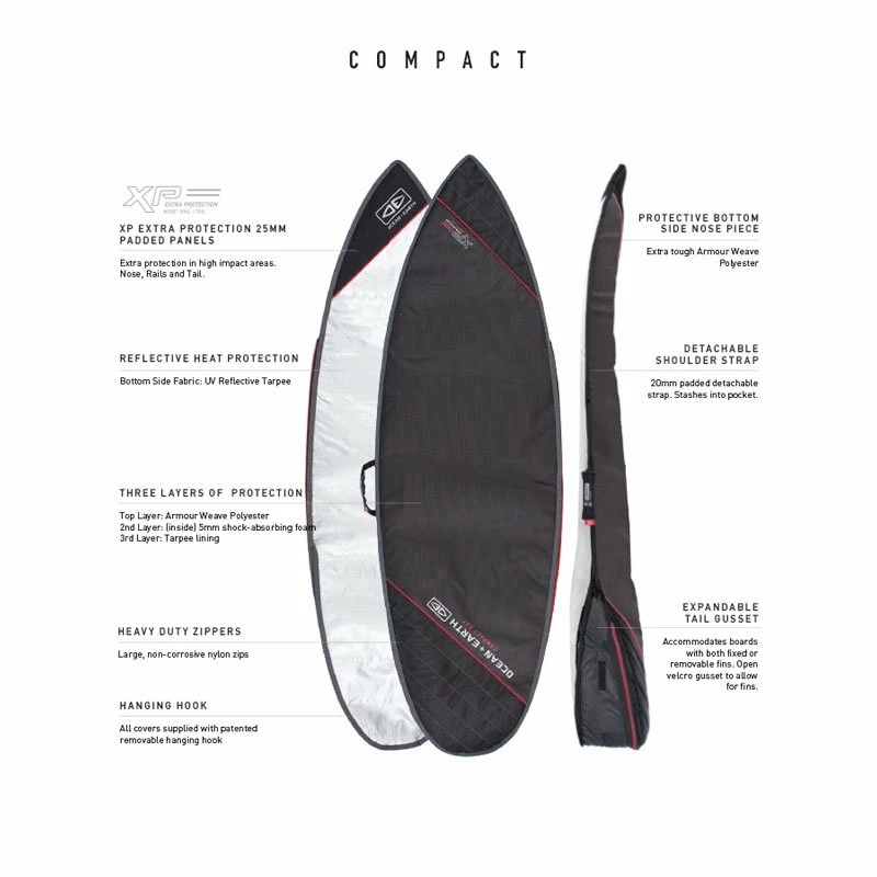 Housse Surf Ocean And Earth Compact Day Shortboard 6 Housse Surf Ocean And Earth Compact Day Shortboard – Image 4