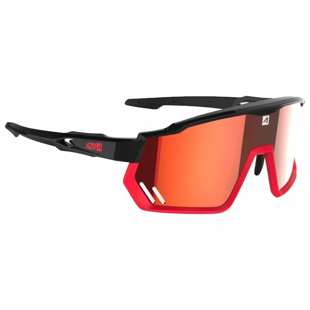 Lunettes De Soleil AZR Pro Race Rx Vernie Noir Rouge Irisé Rouge Photochromic 3 Lunettes De Soleil AZR Pro Race Rx Vernie Noir Rouge Irisé Rouge Photochromic