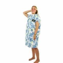 Poncho Surf All-In Travel - Palm Tree / Yellow Fluo