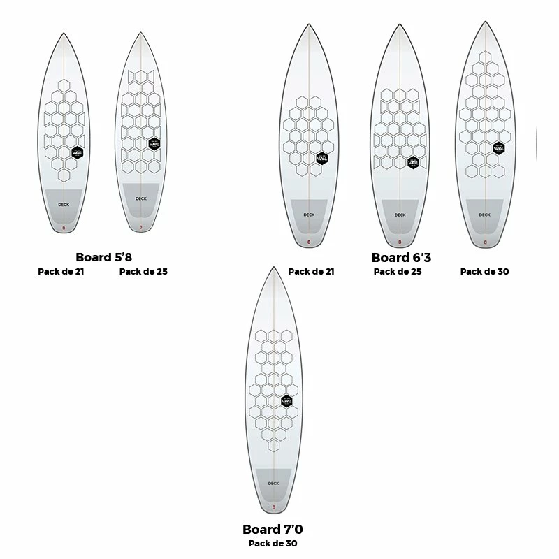 Pad Surf Waal Surf Grip Van Der 3.0 - 8'0 à 9'0 6 Pad Surf Waal Surf Grip Van Der 3.0 - 8'0 à 9'0 – Image 4