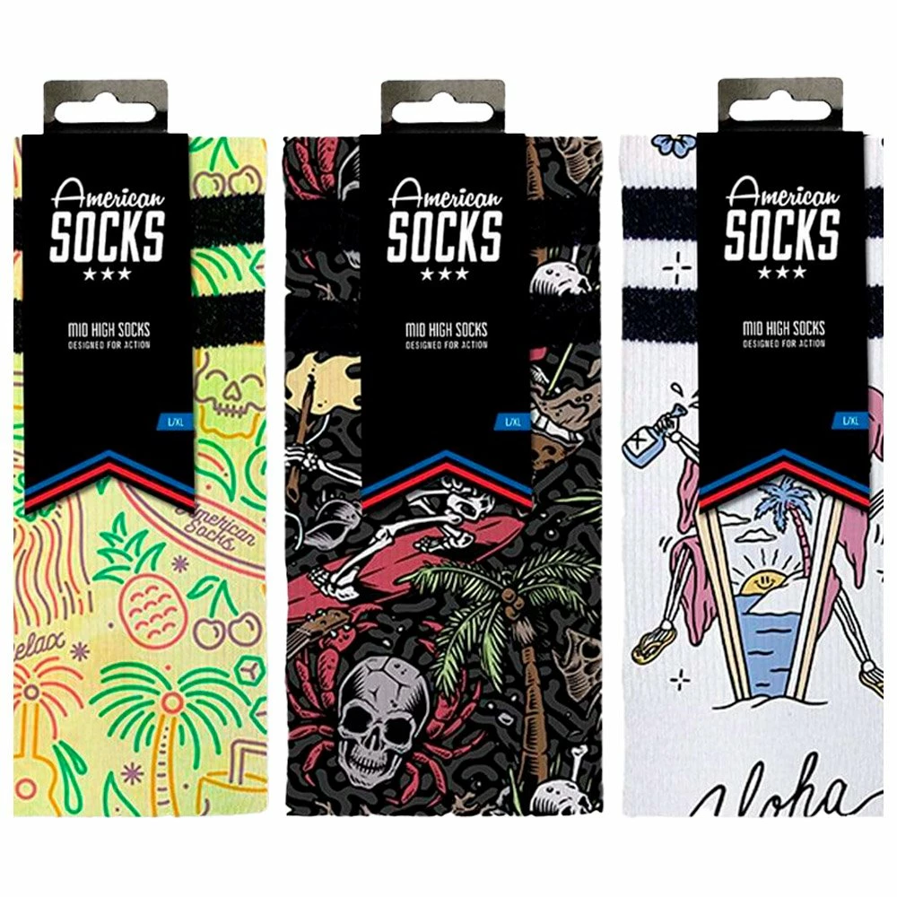 Chaussettes American Socks Giftbox Aloha 4 Chaussettes American Socks Giftbox Aloha – Image 2