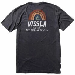 Tee-shirt Vissla Ecology Center Rainbow Black Tie Dye
